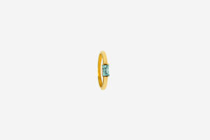 anillo oro con turmalina aqua