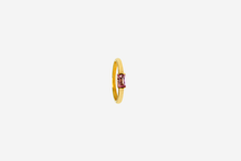 anillo oro turmalina rosa